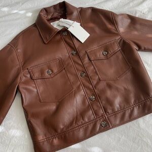 NWT Aritzia Wilfred Vegan Leather Jacket